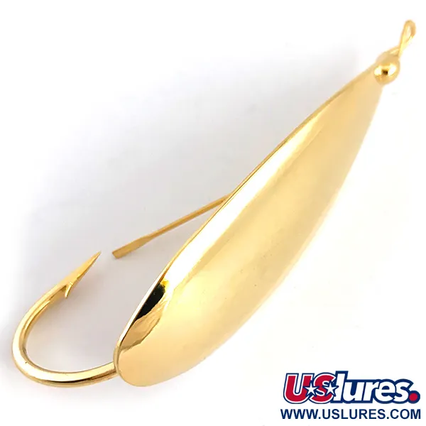   Weedless Johnson Silver Minnow, 1/2oz Gold fishing spoon #4852