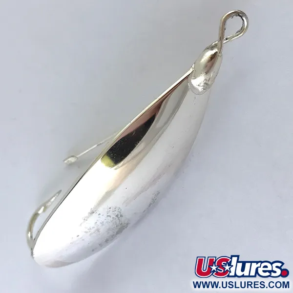 Vintage   Weedless Johnson Silver Minnow, 1/4oz Silver / Silver Plated fishing spoon #4880