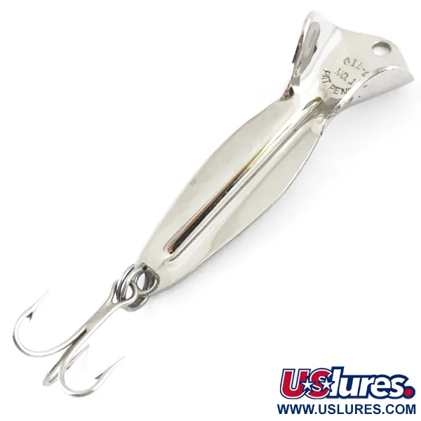 Vintage   GIL-O, 3/16oz Nickel fishing spoon #4889