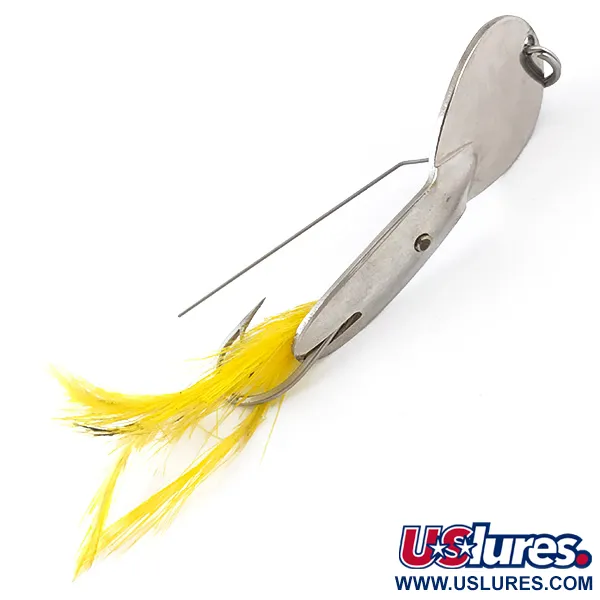 Vintage   Weedless Loco 2 Glen Evans, 1/4oz Nickel fishing spoon #4890