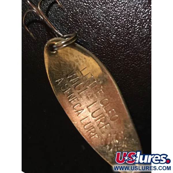 Vintage  Seneca Little Cleo Crystal, 1/4oz Crystal (Golden Scale) ​ fishing spoon #4893