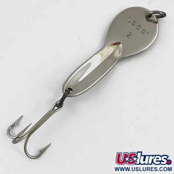 Vintage   Loco 2 Glen Evans, 1/4oz Nickel / Hologram fishing spoon #4900
