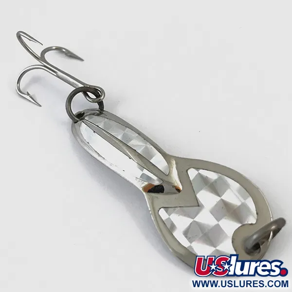 Vintage   Loco 2 Glen Evans, 1/4oz Nickel / Hologram fishing spoon #4900