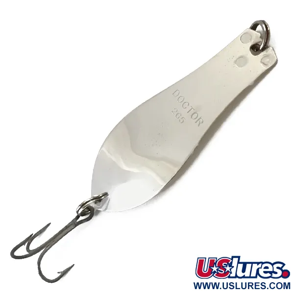 Vintage  Prescott Spinner Little Doctor 265, 1/3oz Nickel / Gold fishing spoon #4904