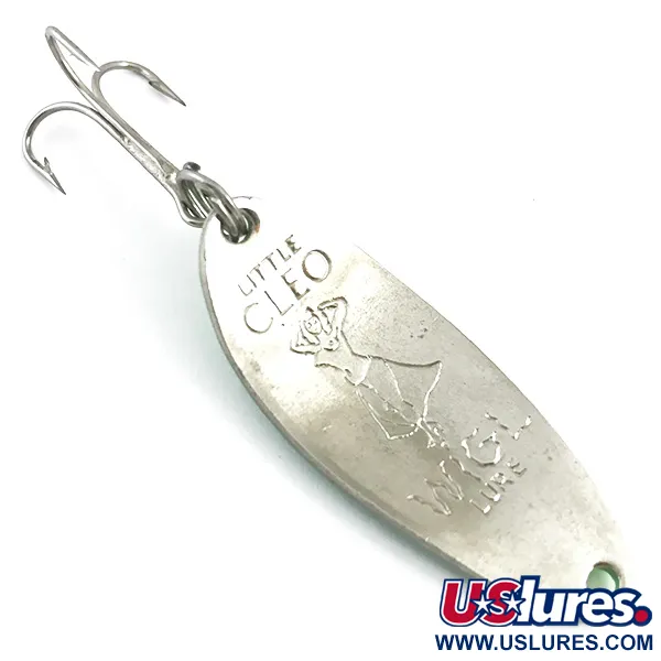 Vintage  Seneca Little Cleo (Hula Girl) UV, 1/3oz UV Glow in UV light, Fluorescent fishing spoon #4914