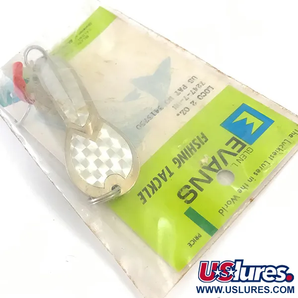   Loco Glen Evans, 1 2/3oz Nickel / Hologram fishing spoon #4926