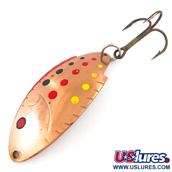 Vintage   Thomas Buoyant, 1/2oz Copper fishing spoon #4930