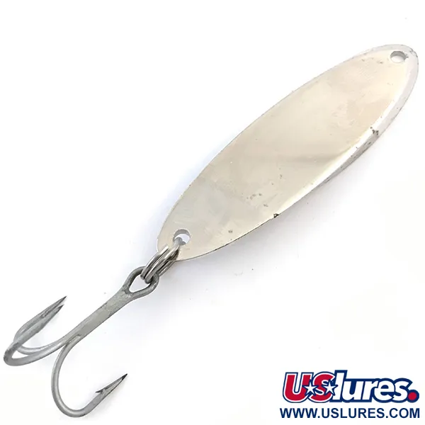 Vintage  Acme Kastmaster , 1oz Nickel / Blue fishing spoon #4934