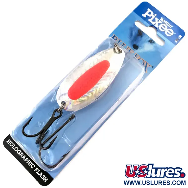   Blue Fox Rattlin Pixee, 3/4oz Rainbow Herring / Pink fishing spoon #4953