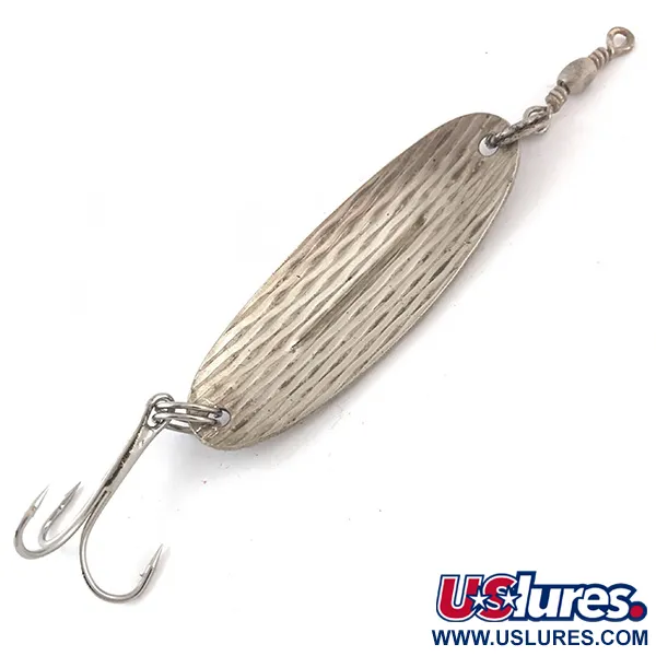 Vintage   Williams Wabler W40, 1/4oz Hammered Silver / Silver Plated fishing spoon #4961