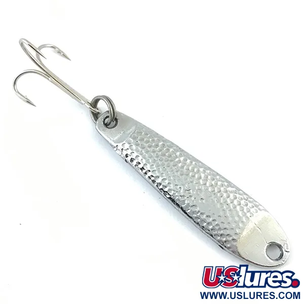 Vintage   Bass Pro Shops Strata Spoon, 3/4oz Hammered Nickel fishing spoon #4986