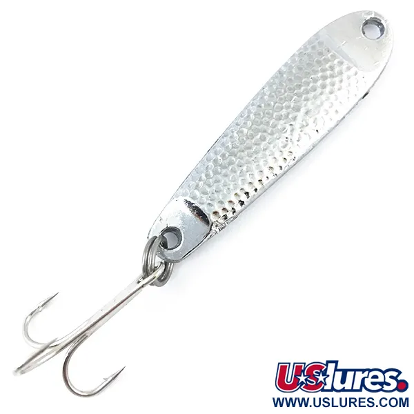 Vintage   Bass Pro Shops Strata Spoon, 3/4oz Hammered Nickel fishing spoon #4986