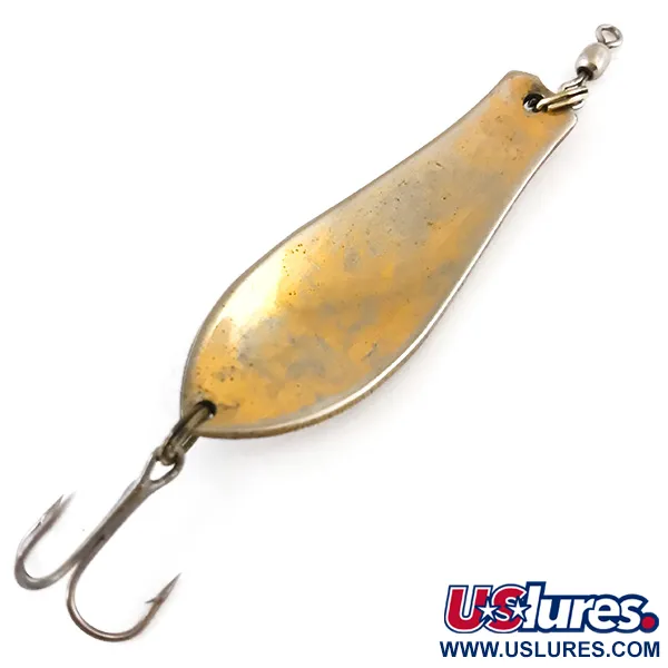 Vintage  Prescott Spinner Little Doctor 255, 1/4oz Nickel / Gold fishing spoon #4989