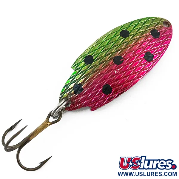 Vintage   Thomas Buoyant, 3/16oz Rainbow Trout / Nickel fishing spoon #5006