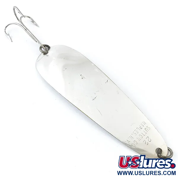 Vintage   Sutton Spoon 22, 1/8oz Silver fishing spoon #5036