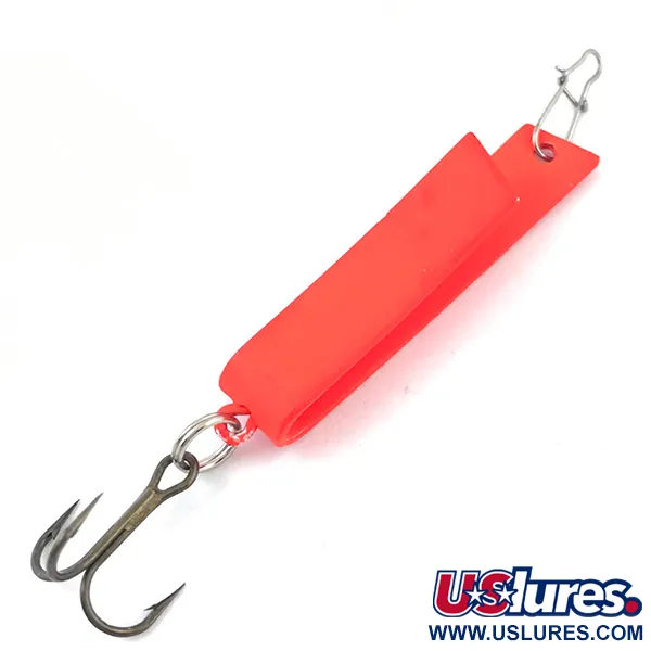 Vintage  Luhr Jensen Super-Duper 503 UV, 1/8oz Fluorescent Pink fishing spoon #5037