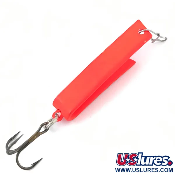 Vintage  Luhr Jensen Super-Duper 503 UV, 1/8oz Fluorescent Pink fishing spoon #5037