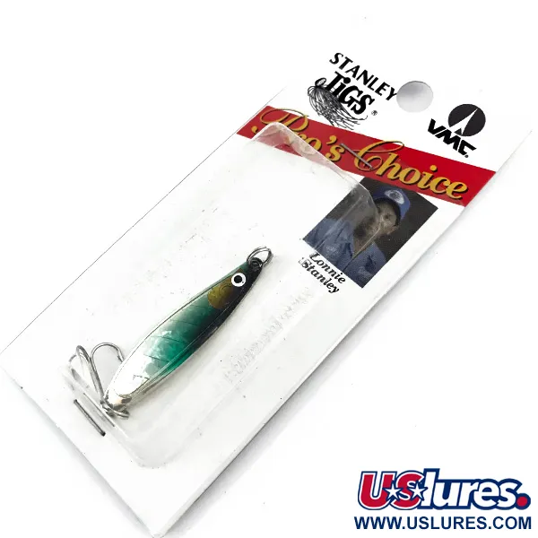   Stanley Jigs, 1/4oz Rainbow Green / Nickel fishing spoon #5048
