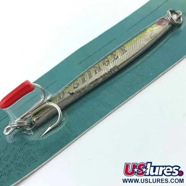  Luhr Jensen Deep Stinger , 3/4oz Silver / Green fishing spoon #5052