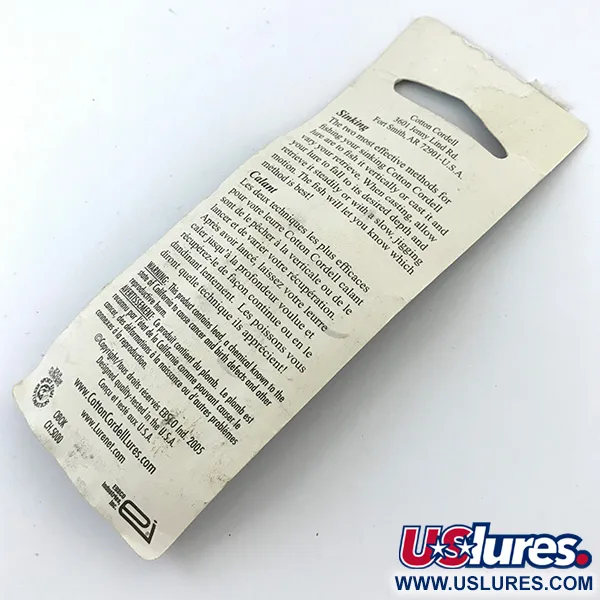   Cotton Cordell CC Spoon , 2/5oz Hammered Nickel fishing spoon #5054