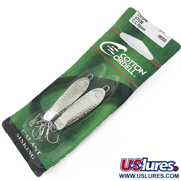   Cotton Cordell CC Spoon , 2/5oz Hammered Nickel fishing spoon #5054