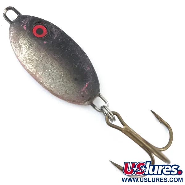 Vintage  Stanley Jigs Stanley Flab Spoon, 1/2oz Lilac (Purple) / Red fishing spoon #5056