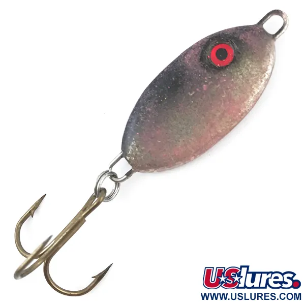 Vintage  Stanley Jigs Stanley Flab Spoon, 1/2oz Lilac (Purple) / Red fishing spoon #5056