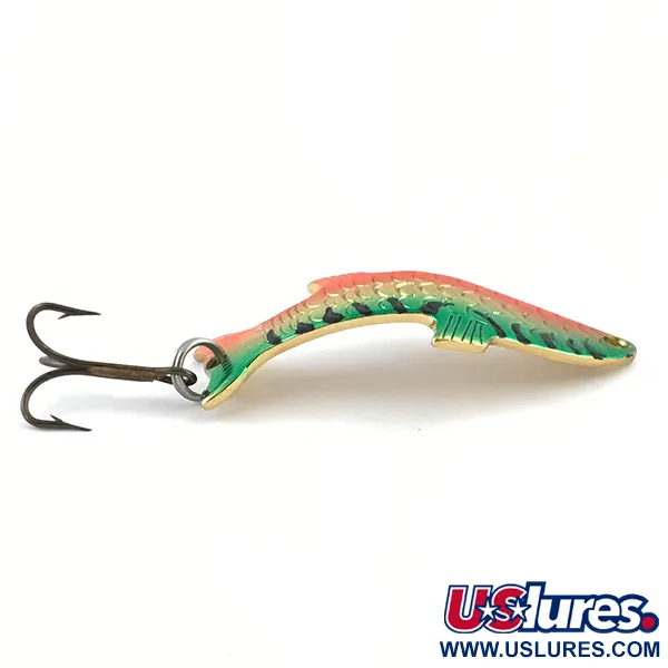 Vintage  Acme Phoebe, 1/8oz Fire Tiger / Gold fishing spoon #5082