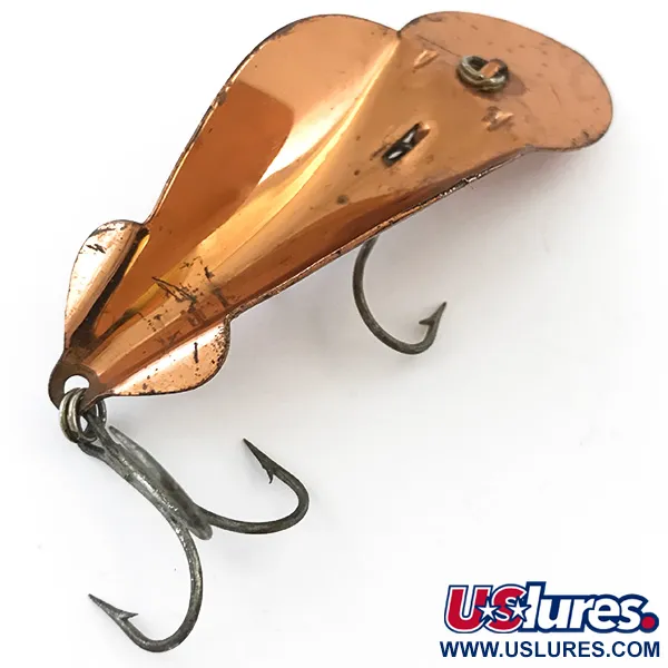 Vintage   Buck Perry Spoonplug, 1/2oz Copper fishing spoon #5094