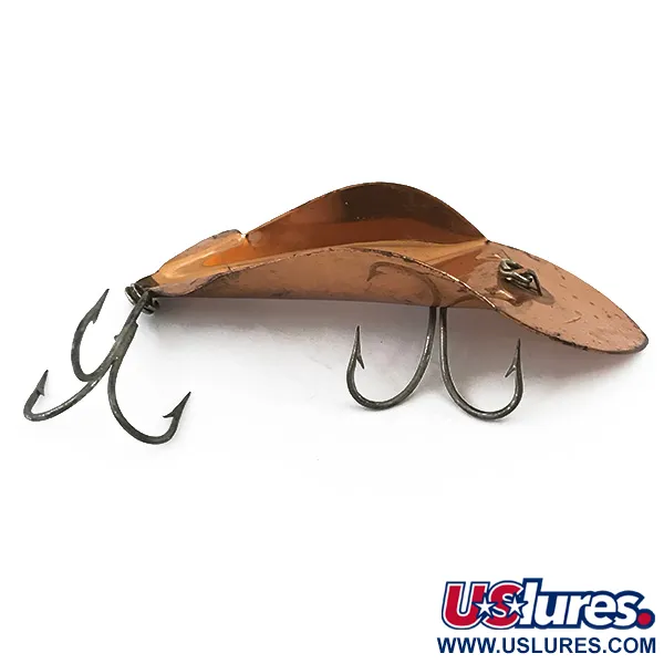 Vintage   Buck Perry Spoonplug, 1/2oz Copper fishing spoon #5094