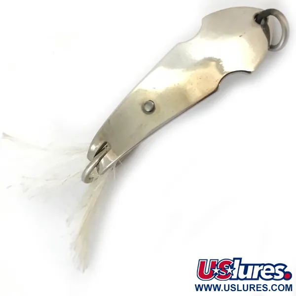 Vintage   Tony Accetta Pet Spoon 13, 3/16oz Nickel fishing spoon #5095