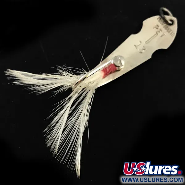 Vintage   Tony Accetta Pet Spoon 13, 3/16oz Nickel fishing spoon #5095