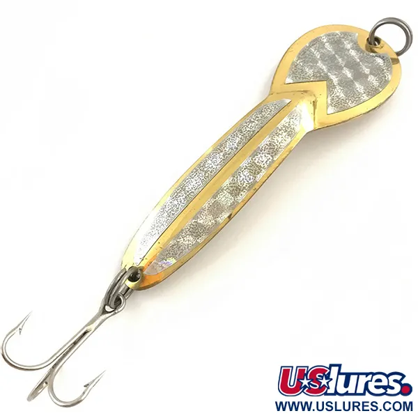 Vintage   Glen Evans Loco 4, 3/4oz Gold / Hologram fishing spoon #5119