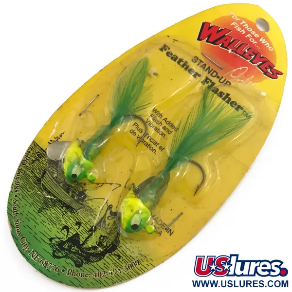  Other Apex Feather Flasher, 1/4oz Chartreuse fishing spoon #5134