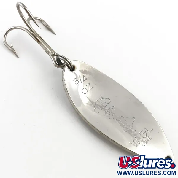 Vintage  Seneca Little Cleo (Hula Girl), 3/4oz Nickel fishing spoon #5135