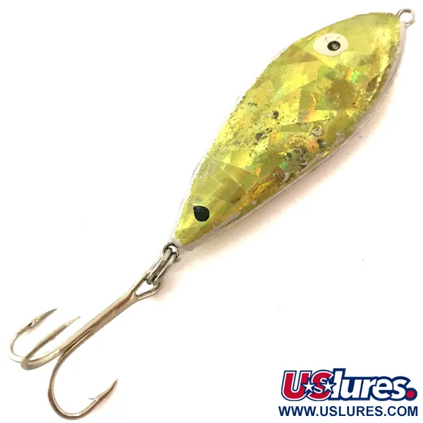 Vintage  RSR Lures RSR SHAD , 1 1/4oz Gold fishing spoon #5136