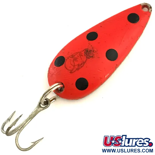 Vintage  Eppinger Dardevle Spinnie, 1/3oz Red / Black / Nickel fishing spoon #5161