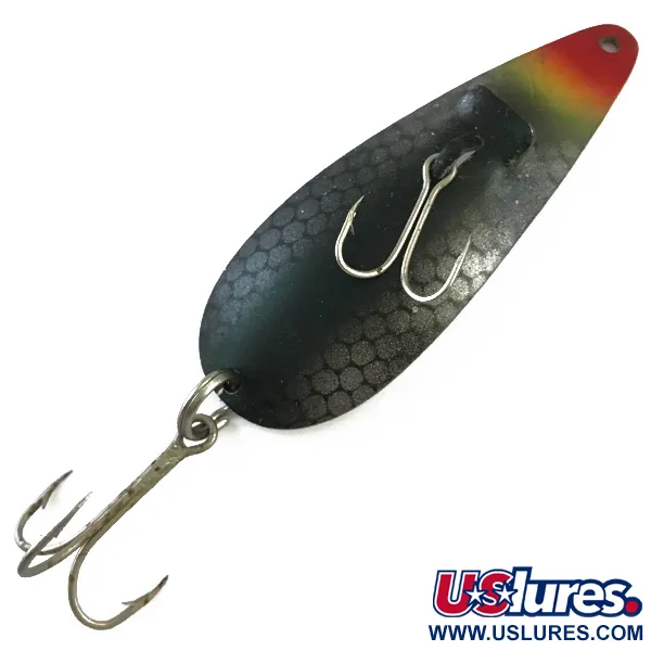Vintage  American Sportsman NU Spoon, 2/5oz Pike / Red / Nickel fishing spoon #5178