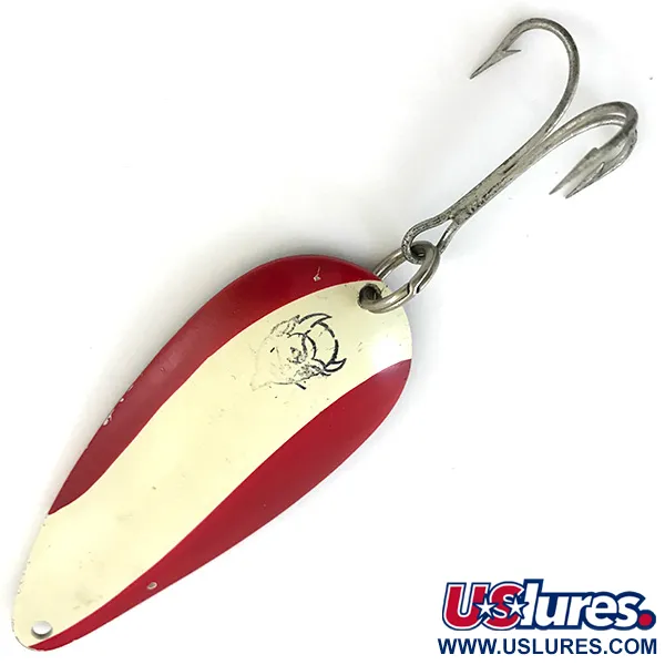 Vintage  Eppinger Dardevle Dardevlet , 3/4oz Red / White / Nickel fishing spoon #5181