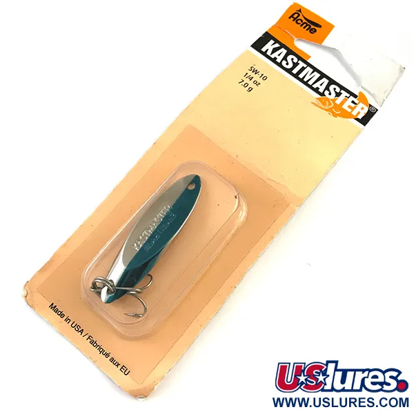  Acme Kastmaster , 1/4oz Nickel / Blue fishing spoon #5185