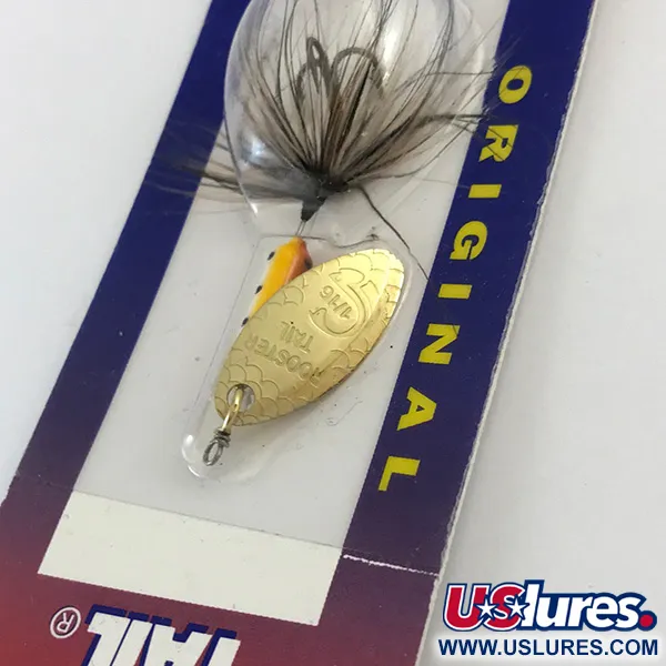  Yakima Bait Worden’s Original Rooster Tail, 1/16oz Gold / Rainbow Trout spinning lure #12043