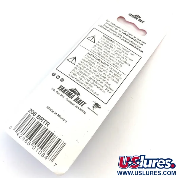  Yakima Bait Worden’s Original Rooster Tail, 1/16oz Gold / Rainbow Trout spinning lure #12043