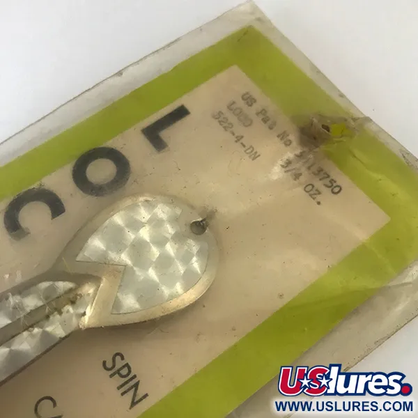  Glen Evans Weedless Loco, 2/3oz Nickel / Hologram / Yellow fishing spoon #5200