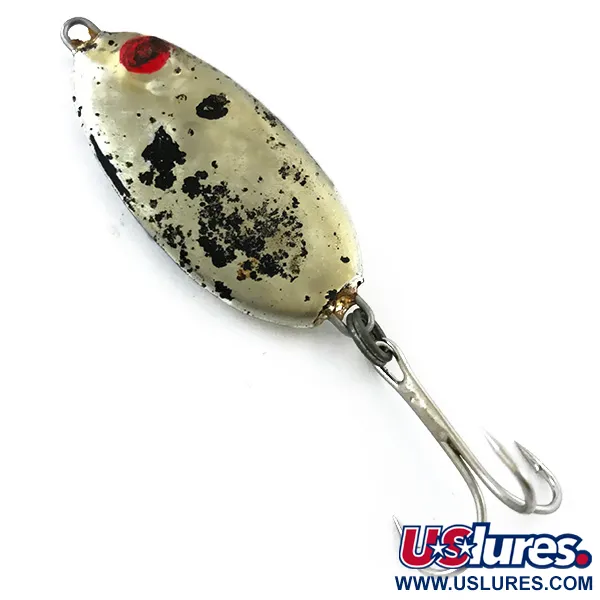 Vintage  Bomber Slab Spoon, 3/4oz Gold / Black fishing spoon #5208