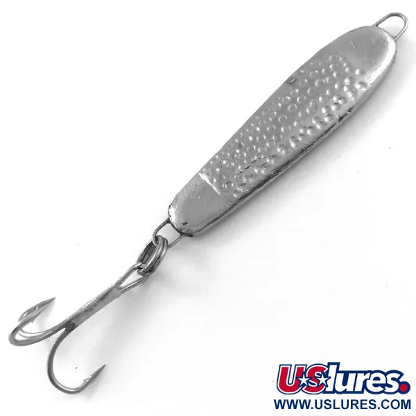 Vintage  Other Jig Lure, 3/5oz Hammered Silver fishing spoon #5210
