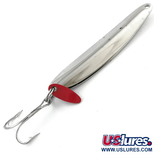 Vintage   Bay de Noc Swedish pimple, 3/4oz Nickel fishing spoon #5213