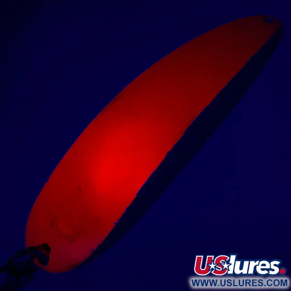 Vintage  Eppinger Dardevle King Flutter Devle 3200 UV, 1/3oz Red / Nickel fishing spoon #5214