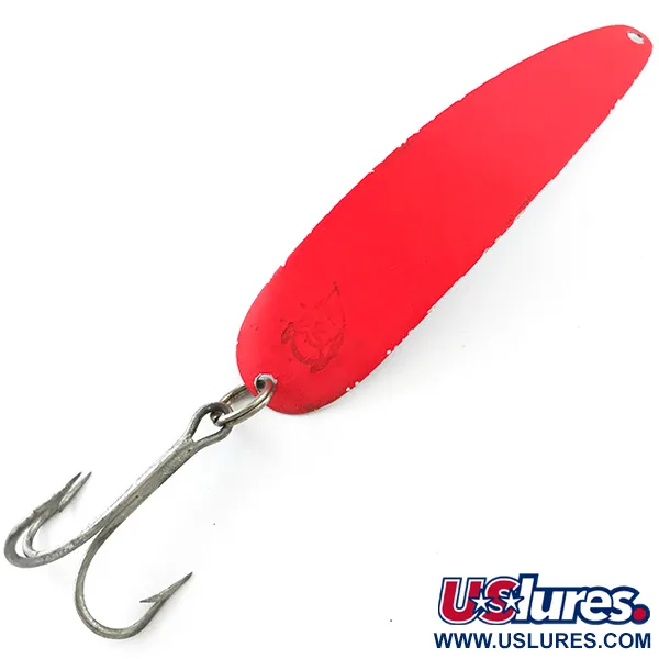 Vintage  Eppinger Dardevle King Flutter Devle 3200 UV, 1/3oz Red / Nickel fishing spoon #5214