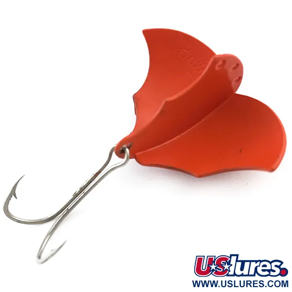 Vintage  Harrison Industries Baby Bat, 1/2oz Orange fishing spoon #5223