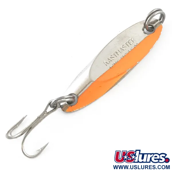 Vintage  Acme Kastmaster , 3/32oz Nickel / Orange fishing spoon #5231